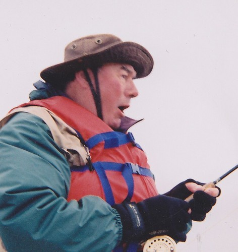 Freezing cold with a wicked east wind blowing and I'm on a wave-washed rock with a tight line on a thirty pound salmon desperately trying to shake off my fly.
