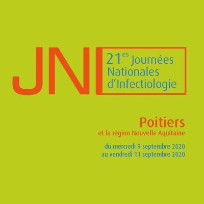 21èmes Journées Nationales d'Infectiologie 2020
9-11 septembre 2020, 
Palais des Congrès du Futuroscope, Poitiers