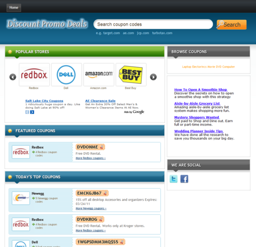 Promo codes and discounts from around the web. Follow us to keep updated and save!