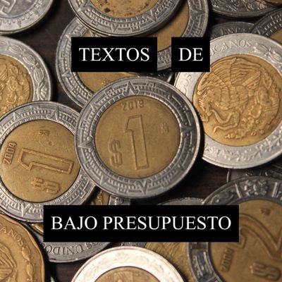 Poemas, textos y lo que sea que pueda ser escrito mientras esperas el camión.

Instagram: @/textosdebajopresupuesto