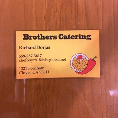 Brothers Catering •(559) 287-3617 •The Best Chips & Salsa in Clovis, CA •Delivered To Your Door •Orders need to be placed a day in advance, due to high demand