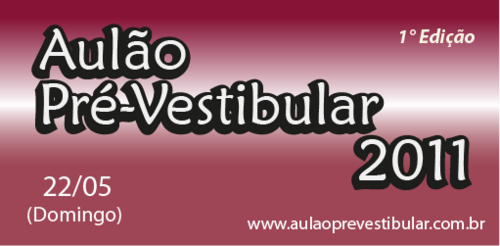 PreVestibular11's profile picture. A 1° edição do Aulão Pré-Vestibular 2011 acontecerá no dia 22 de Maio de 2011.

Faça a sua pré-inscrição:
http://t.co/UsAXKZNVLf