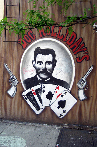 bridge is mijn hobby
en bruggen bouwen als collega van de beruchte Doc Holliday mijn werk