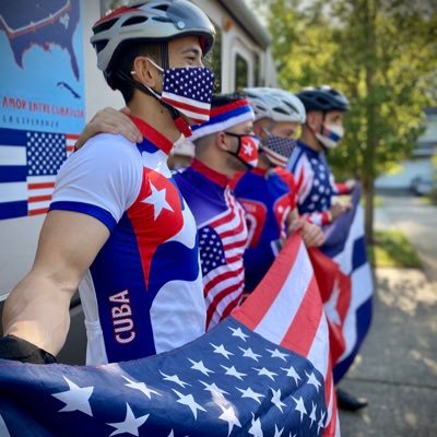US/Cuban-American citizens who, as a bicycle team, pedaled 3000+miles to the White House advocating for bridges of love between the people of Cuba and the US.