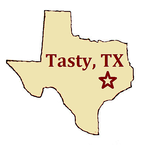 The mythical town of Tasty, TX. Home of the food adventure.