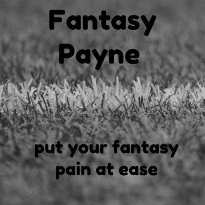 Follow @FantasyFrontman!  Fantasy Payne is no longer active.