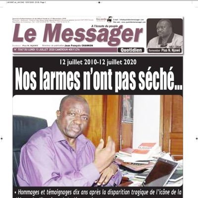 Journal à l’écoute du peuple...pour que triomphent au Cameroun et en Afrique, les valeurs de l’Etat de Droit et d’une société démocratique.