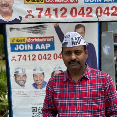 SanthoshKumar HK, AAP ward president (Hanumagiri Devasthana ward NO 121)