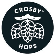 OREGON BEER Brewery STICKER ~ CROSBY HOP FARMS ~ Worldwide Supplier ~ Woodburn 