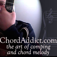 Addicted to chords and harmony. Professional jazz guitarist, teacher and blog author writing about chords, chord melody and harmony. Welcome.