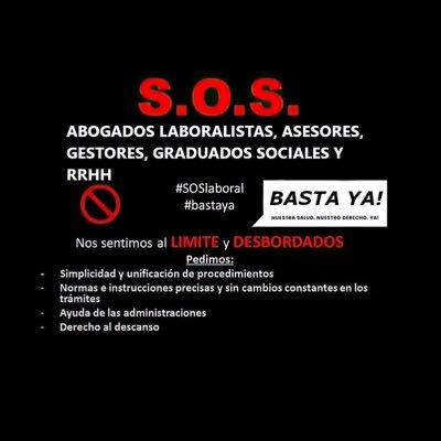 Profesionales saturados de trámites http://ERTE. No somos funcionarios ni máquinas. Simplificación de trámites #bastaYA Tenemos derecho al descanso!