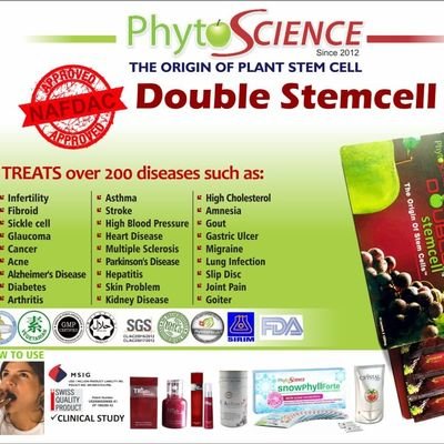 Treats all kind of Diseases,
Anti-aging & restore dead cell💓,
rejuvenate damaged cells🔥
Nationwid delivering.
call:+2348148073609
Instagram: stemcelltherapy11