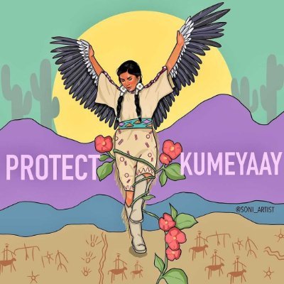 Kumeyaay people are currently at the border protesting the illegal destruction of their sacred lands by the Trump administration. #wallprotest #Kumeyaayprotest