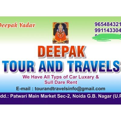 Deepak tour and travels 
We have all types of car for rental service Cab Service Local & Out station taxi Picup & Drop Wadding Car traveler Travels Bus Etc.