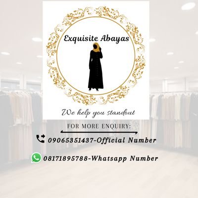 your plug to any kind of Abaya.... just send us a DM