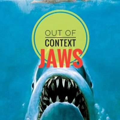 out of context lines and images from the Jaws movies & books