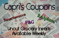 One Stop Coupon Shop. Whole Inserts, Printable Coupons, eCoupons, hot deals & store deals and MANY fun Giveaways to enter.