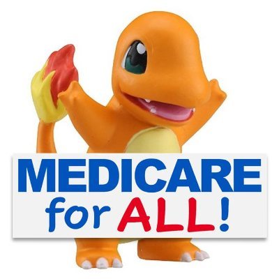 Medicare4_ALL_'s profile picture. "The flame that burns at the tip of its tail is an indication of its emotions. And health care is an undeniable human right."-Pokédex Entry#1976
#MedicareForALL