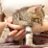 干物女子と幸せを呼ぶ猫のアイコン