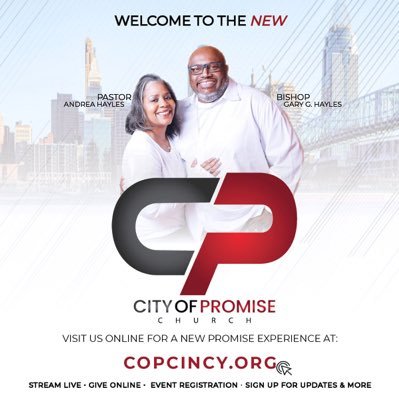 New Friends, New Families, New Future! Sundays 11AM EST Senior Pastor: @drghayles #copcincy #cityofpromise #promiseexperience #yourpromiseexperience