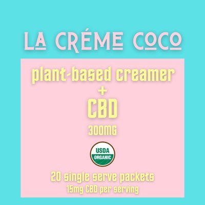 Organic plant-based creamer 🌱🥥 15mg CBD Single serve packets  #creamer #coconut #vegan #plantbased #coffee #cbd #hemp #keto #sustainable #nosugaradded