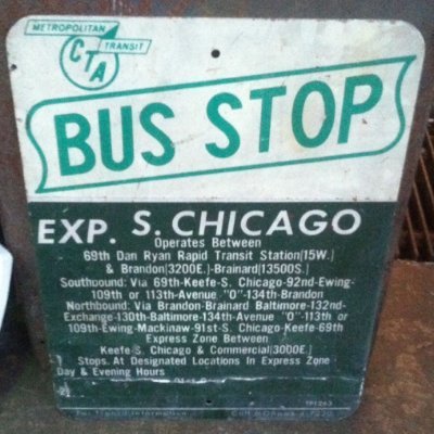 I will be posting photos, schedules, signs, route from The Chicago Transit Authority. Also will be included will be The Chicago Surface Lines & Suburban Buses.