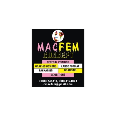 ConceptMacfem's profile picture. MacFem Concept is every company one stop provider for DIGITAL PRINTING, OFFSET PRINTING, LARGE FORMAT PRINTING, BRANDING AND GRAPHIC DESIGN SERVICES