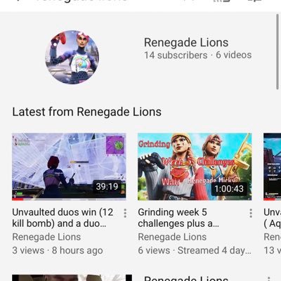 go follow my insta @zac_batesy               go subscribe to my YouTube @Renegade Lions it means a lot