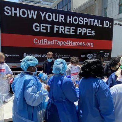 Cut Red Tape 4 Heroes puts free PPE directly in the hands of medical workers & those at risk from COVID || info@asrlab.org Donate at link in bio