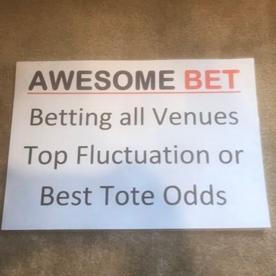 Awesome Bet is a Bookmaking Partnership based in VIC. We offer 🅱️🅾️🅱️ Best Of the Best for all races on Wednesday and Saturday. Get in contact to have a bet