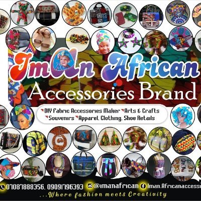 african_iman's profile picture. African inspired(Ankara accessories maker).
Backpacks
Shoes
Rope necklaces 
Souvenirs
Branding 
Arts &craft
Everything✋🏿Made  
Leather works.