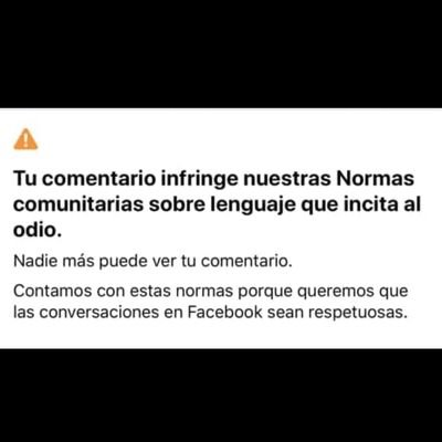 Compilación de SS de comentarios por los que fuiste bloqueado por Facebook