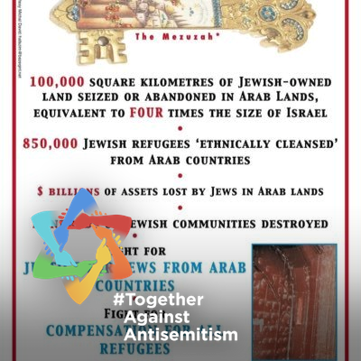 Remember what was done to Arab Jewry, the forgotten neglected refugees, every time someone says Palestine & refugees remind them about Arab Jewry