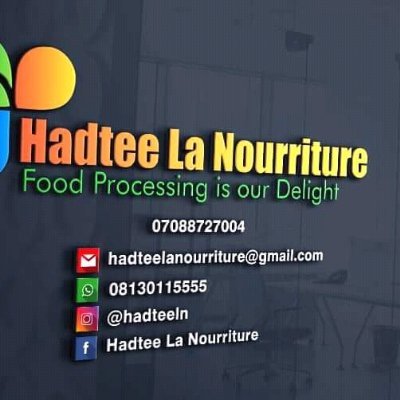 I am Hadtee La Nourriture, a nutritionist, I believe in eating right, whatever you put in your mouth have a long way to go in the chemistry of the body.