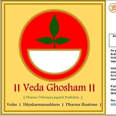 Vedas • Nityakarma Anushtanam • Dharma Shastram • Training on Vedic Life • Spiritual Guide • Vedic Bharat • Practicing  Sanatani 🚩