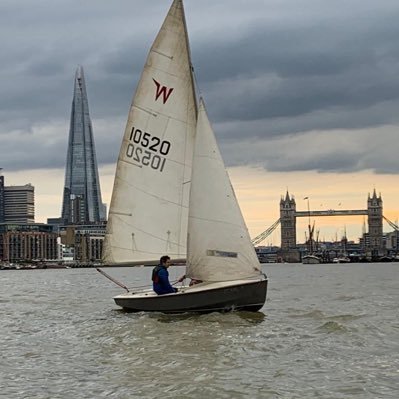 Sailing on the River Thames between Greenwich and Tower Bridge. We meet every Tuesday evening. See our website for more details.