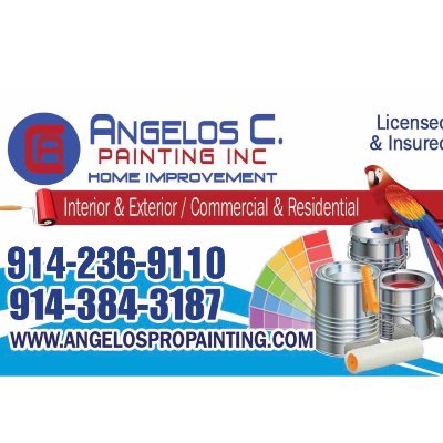 Angelos Painting Inc is a family business with more than 25 years of experience. We guarantee every job.
Free estimate 914-384-3187 / angelosphi12@gmail.com