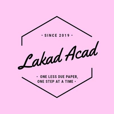 LakadAcad's profile picture. 📚 est. august 2019
🥇 magna cum laude
 💌 lakadacad@gmail.com