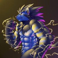 Bolt Blackstar the anthro Luxray(@Dark_Blue_Shock) 's Twitter Profile Photo