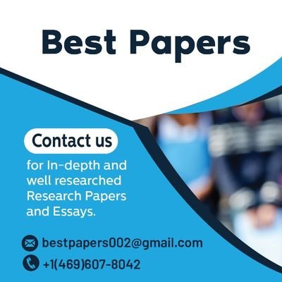 We offer academic writing on essays, term papers, dissertations, homework/assignments and all coursework. 
Dm the prompt  or
Text / Call +1(469)373-2670