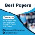 Best Papers (@bestpapers10) Twitter profile photo Best Papers (@bestpapers10) Twitter profile photo