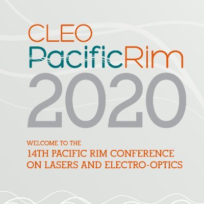The 14th Pacific Rim Conference on Lasers and Electro-Optics (CLEO PR 2020) will be held as a virtual conference from Monday 3 – Wednesday 5 August 2020