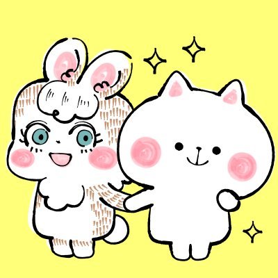 イラストはメディアからだと便利／自作スタンプやイラスト／猫:はさみ／うさぎ:マッカちゃん／イラストの無断使用はNG／著作権は大切／お気軽に絡んで下さい／SUZURIはじめましたhttps://t.co/XvAMFgQxgv／▼スタンプと着せかえ販売中