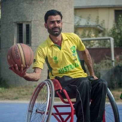 J&K wheelchair basketball player