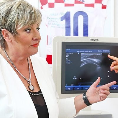 Prim. Vlasta Brozičević, MD, spec. in physical medicine and rehabilitation, rheumatology at Polyclinic Terme Selce-50.000 patients/88 countries,120 Olympians