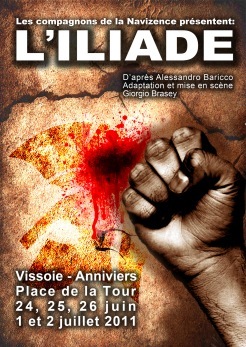 iliadeanniviers's profile picture. L'Iliade, pièce écrite par Homère, revisitée par Alessandro Baricco, mise en scène et adaptée de Giorgio Brasey, interprétée par les Compagnons de la Navisence.