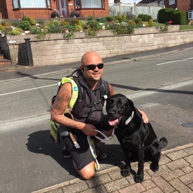 Living the blind life with Guide Dog Vince right by my side and loving every second of it