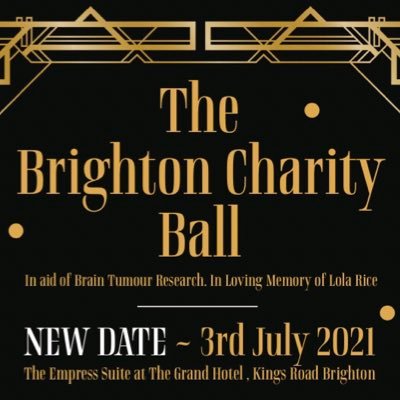 Gifts for angels & Vivacious Occasions Presents Brighton Charity Ball raising money for Brain Tumour Research,In Loving memory of Lola Rice,