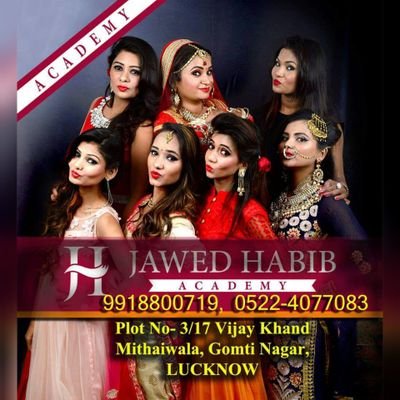 SHAPE YOUR CAREER IN STYLE WITH JAWED HABIB ACADEMY GOMTINAGAR, LUCKNOW.
 Build your career in most Glamours Industry of Hair Make up & Beauty.
Call-9918800719