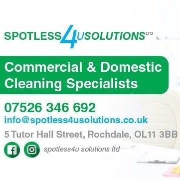 Spotless4uL's profile picture. Deep cleaning services available for all organisations including Educational organisations.
